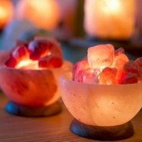Salt Bowls with Massage Stones